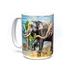 Originelle Tasse mit dem Motiv Elefanten am Wasser Originelle Tasse mit dem Motiv Elefanten am Wasser