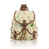 Vintage Rucksack Beige Vintage Vögel Vintage Rucksack Beige Vintage Vögel