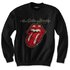 Черен суичър без качулка The Rolling Stones Plastered Tongue