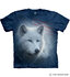 Tričko s krátkym rukávom Patriotický biely vlk