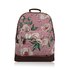 Ružový ruksak s jedným vreckom Floral