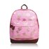 Růžový  batoh s jednou kapsou Zlaté ananasy  