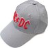 Šedá šiltovka AC/DC Men's Red Logo