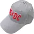Šedá kšiltovka AC/DC Men's Red Logo Šedá kšiltovka AC/DC Men's Red Logo