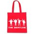 Червена платнена еко торба The Beatles Help! Semaphore