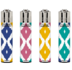 Zapalovač CLIPPER® Barevné vzory 4ks
