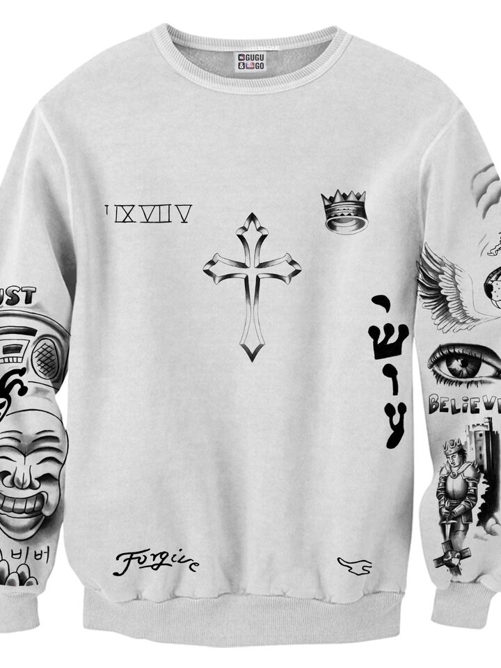justin bieber tattoo sweatshirt