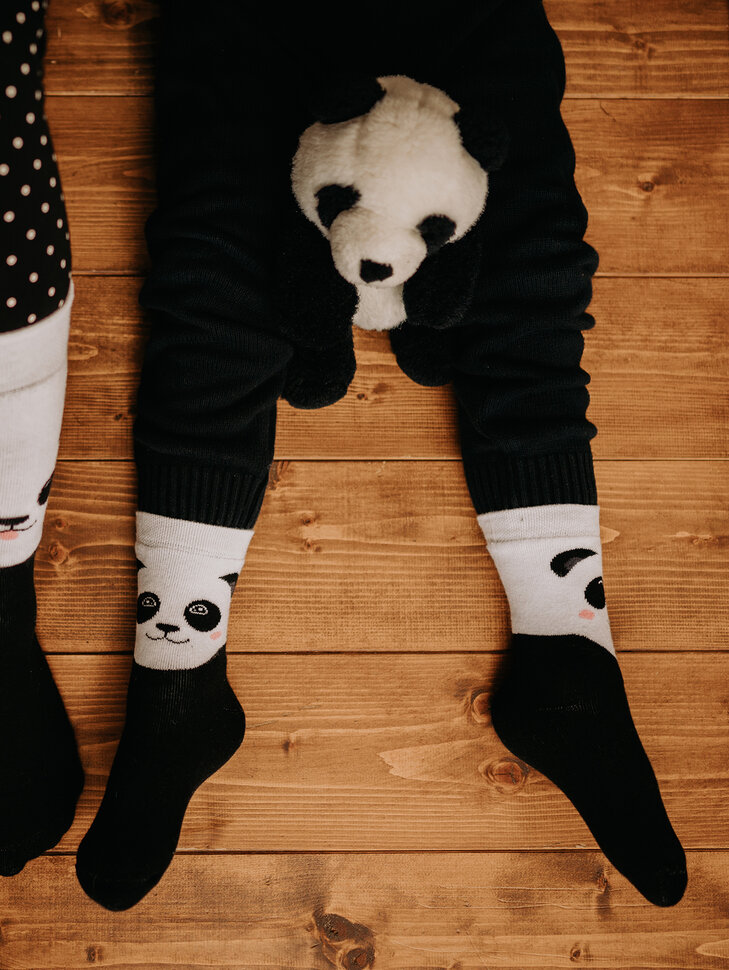 Chaussettes chaudes rigolotes pour enfants Chat d’hiver
