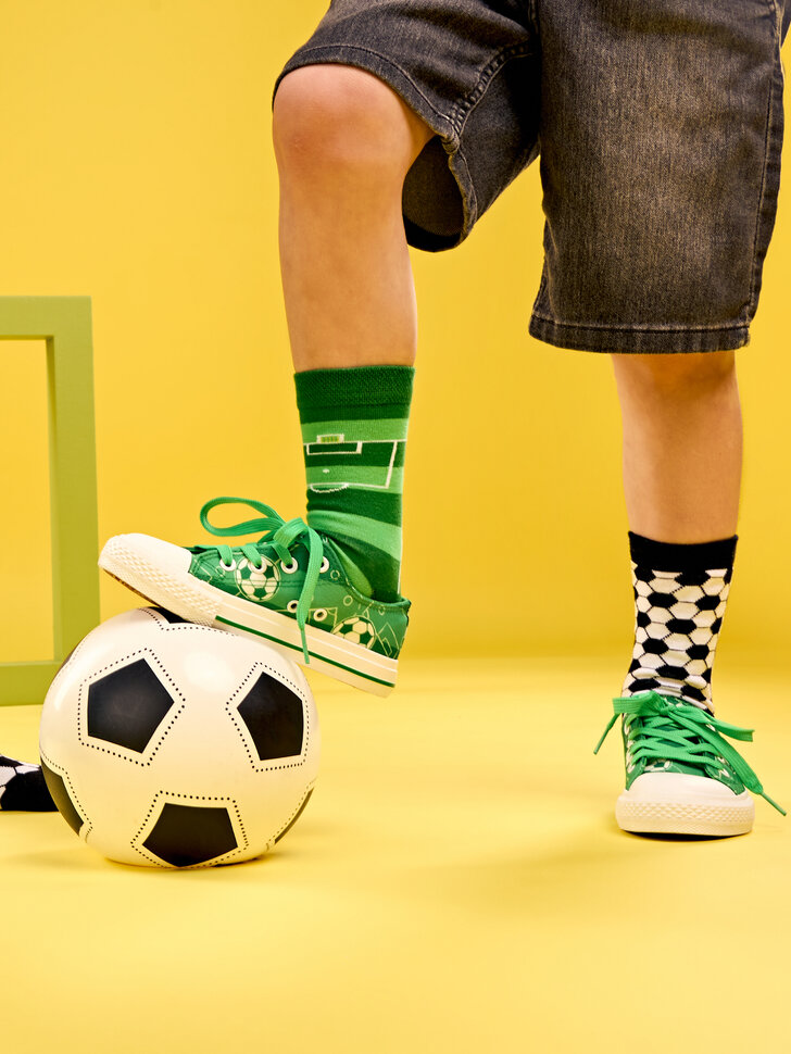 Calcetines infantiles alegres Fútbol