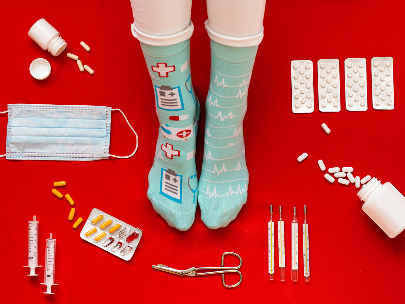 Lustige medizin socken clearance