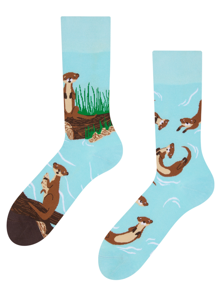 Chaussettes rigolotes Loutres Dedoles