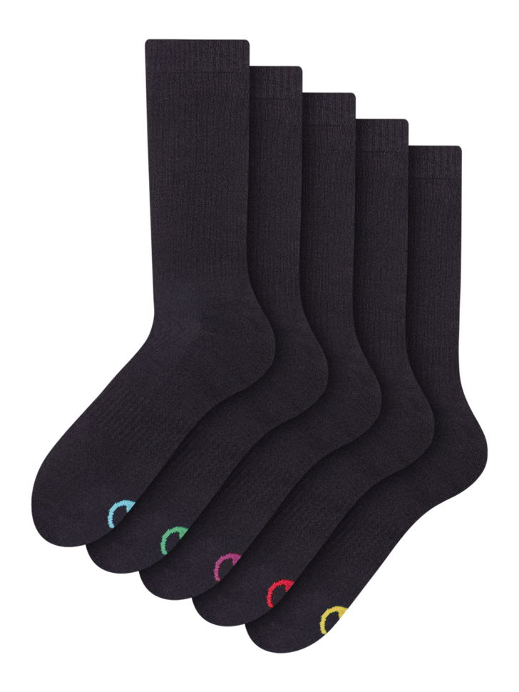 Calcetines cortos deportivos dinamicos Negro - Calcetines de hombre  fabricados en Francia - Bleuforêt