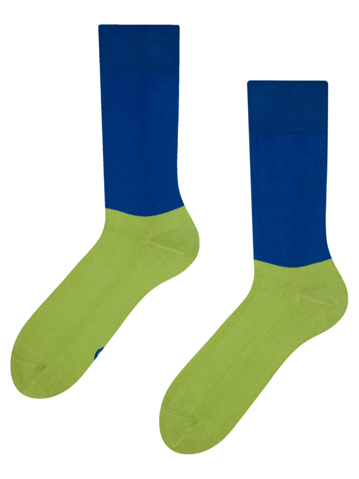 Proportioneel Ideaal Kleverig Blauw en groene sokken Balans | Dedoles