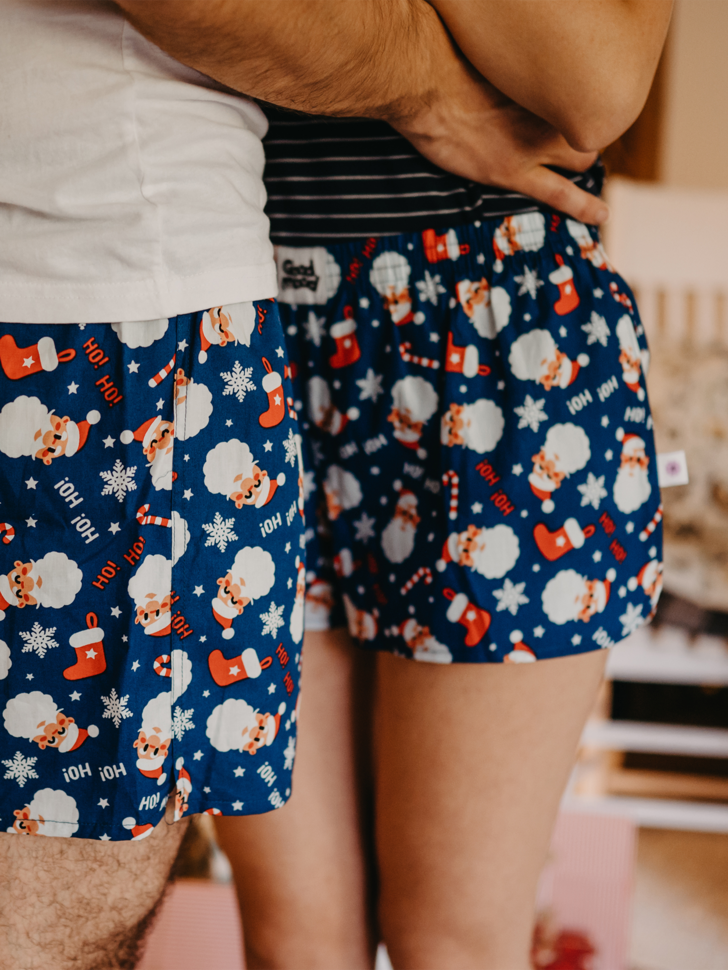 Her Christmas Joy Matching His & Hers Mens Cotton Trunk Underwear