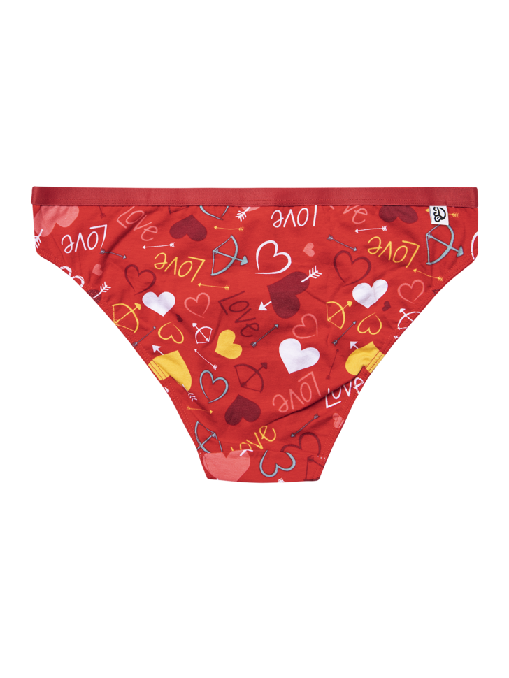 Women's Briefs with Hearts, Valentines Gifts by Artist Rachael Grad