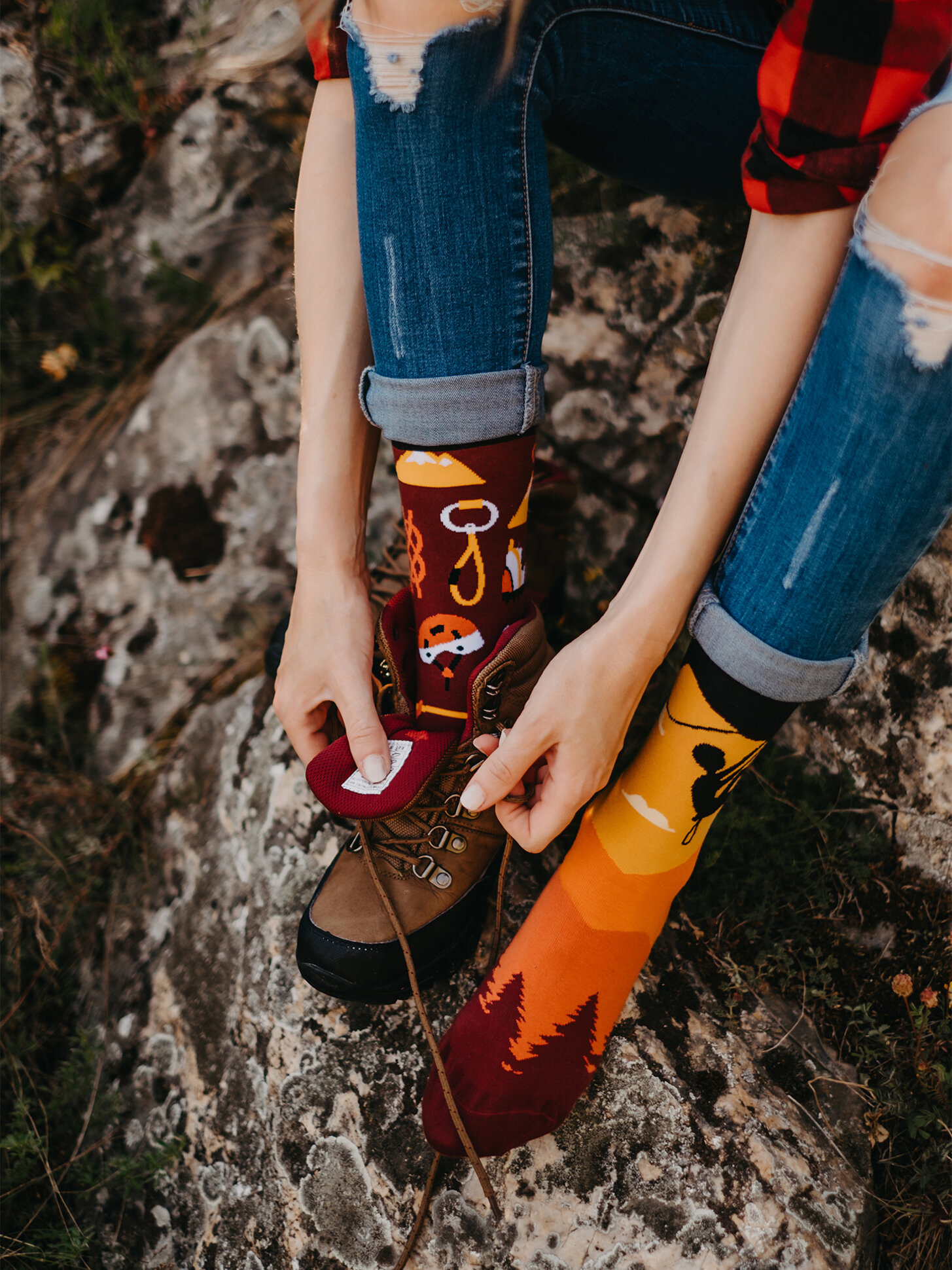Regular Socks Rock Climbing Dedoles
