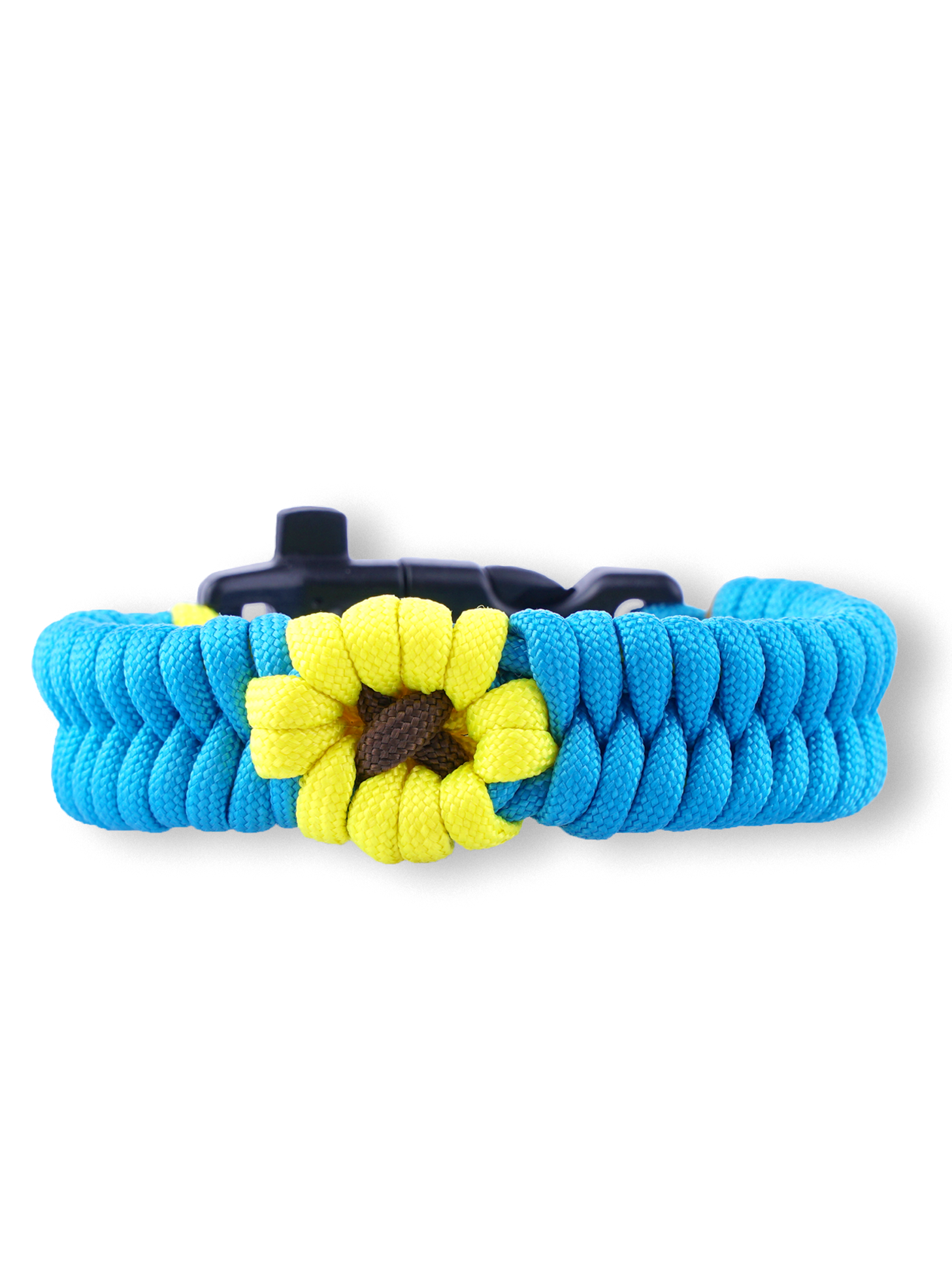 Blaues und gelbes Paracord-Armband Sonnenblume | Dedoles