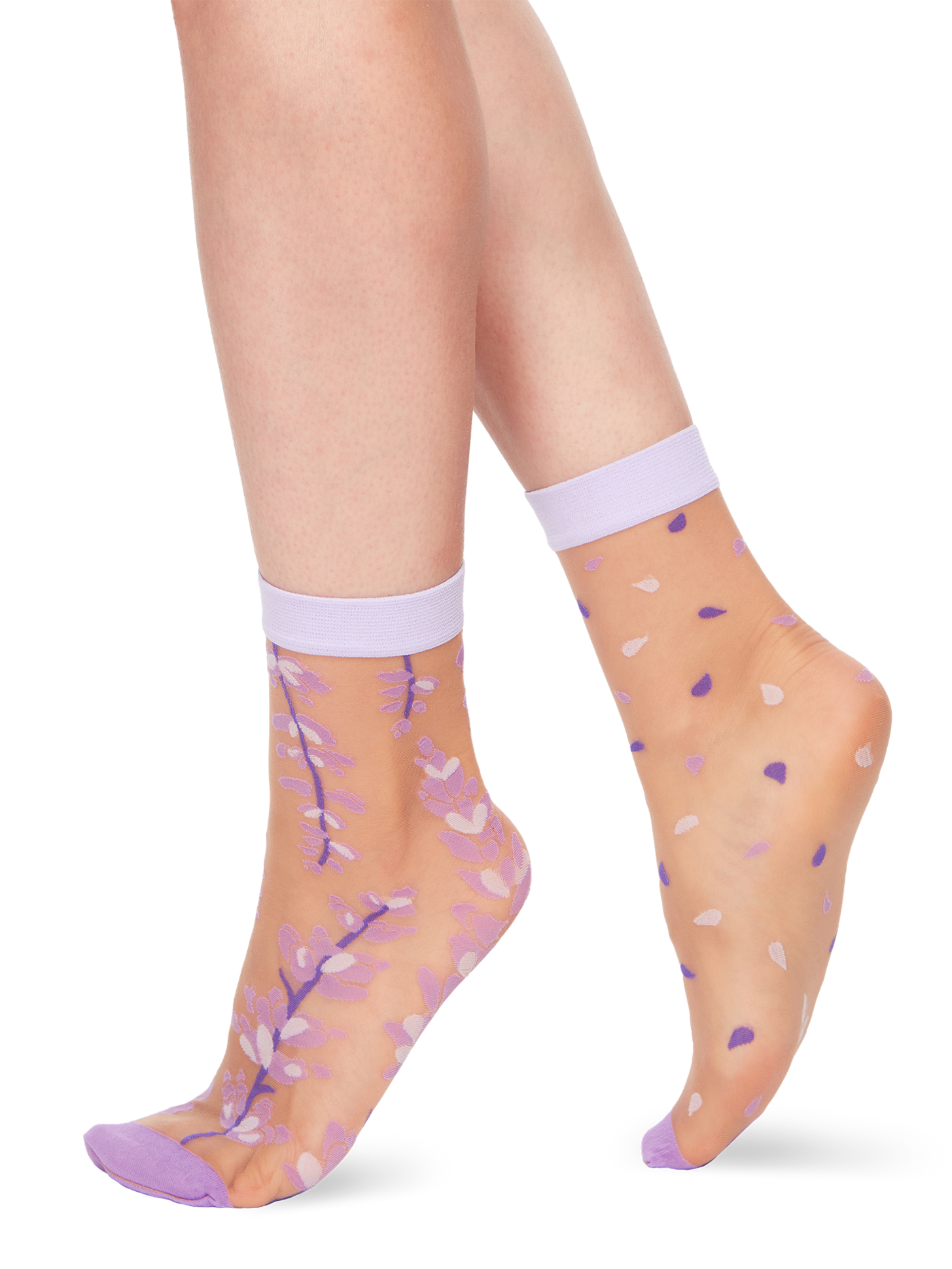 Nylon Socks Lavender Dedoles