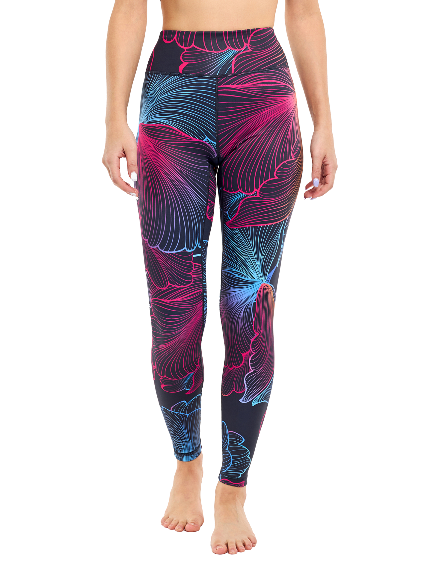 Leggings de ginástica alegres Flores Abstratas | Dedoles