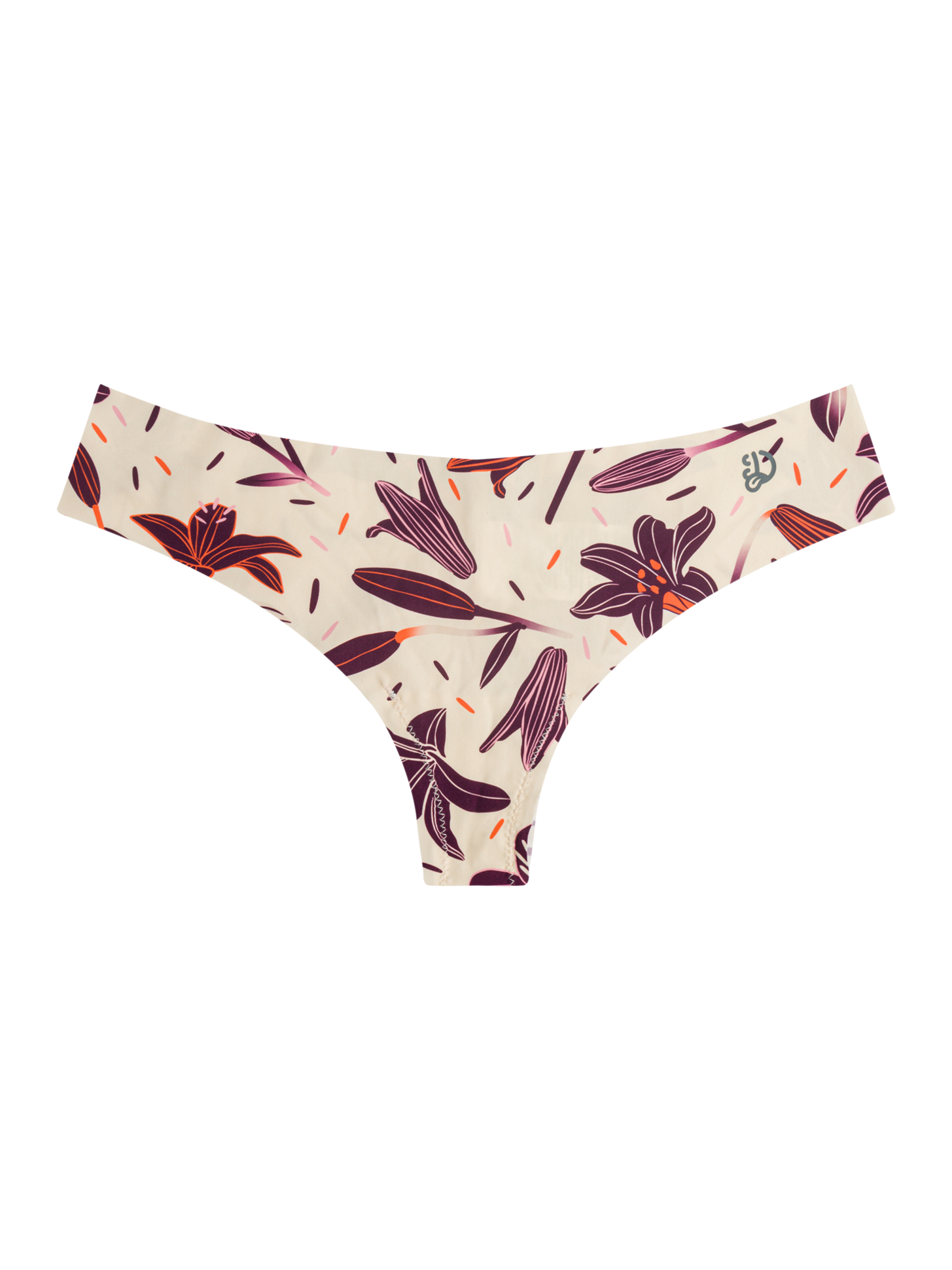 Lustige nahtlose Brasilianische Schlüpfer für Damen Lilienblüten | Dedoles