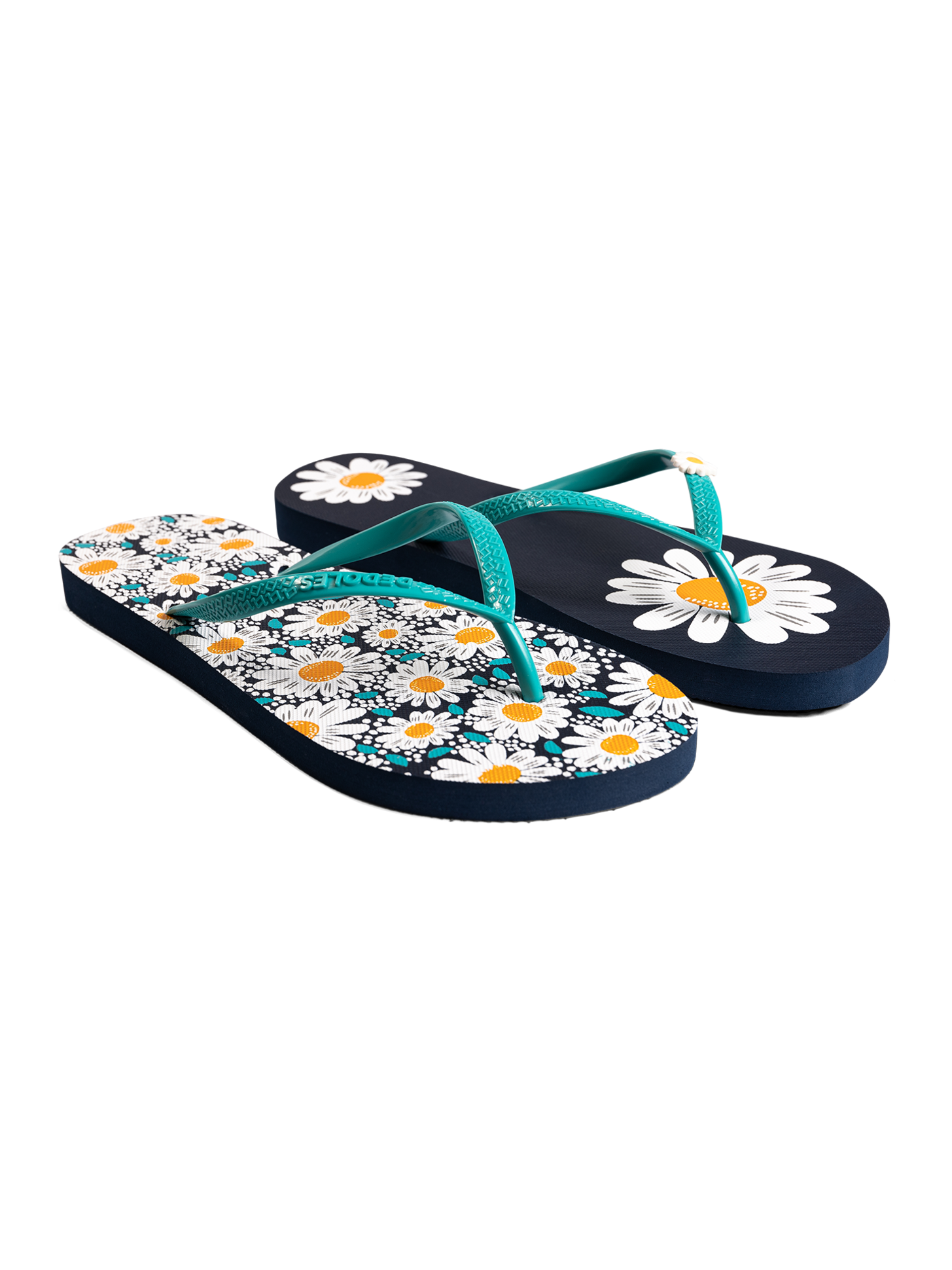 Lustige FlipFlops mit Verzierung Gänseblümchen Dedoles