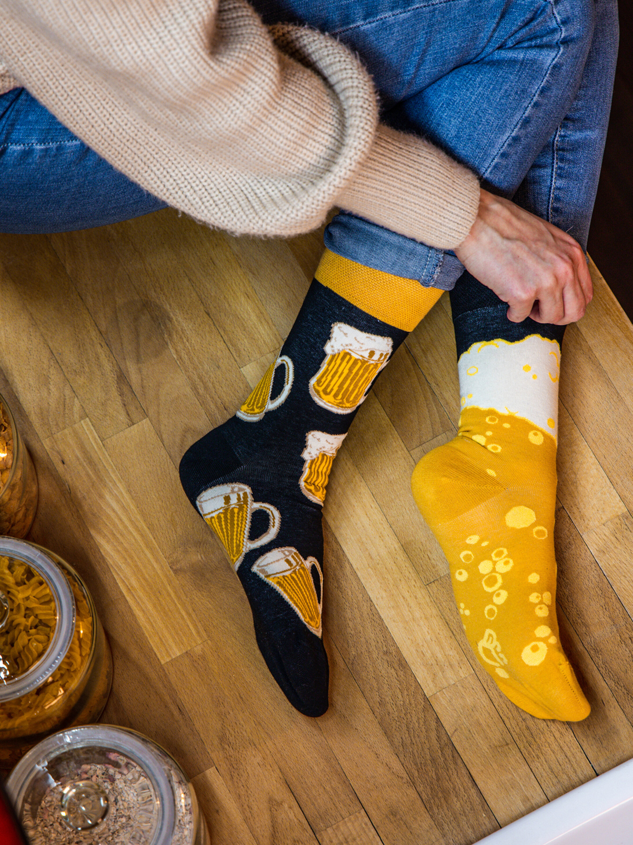 Lustige Socken Bier vom Fass Dedoles
