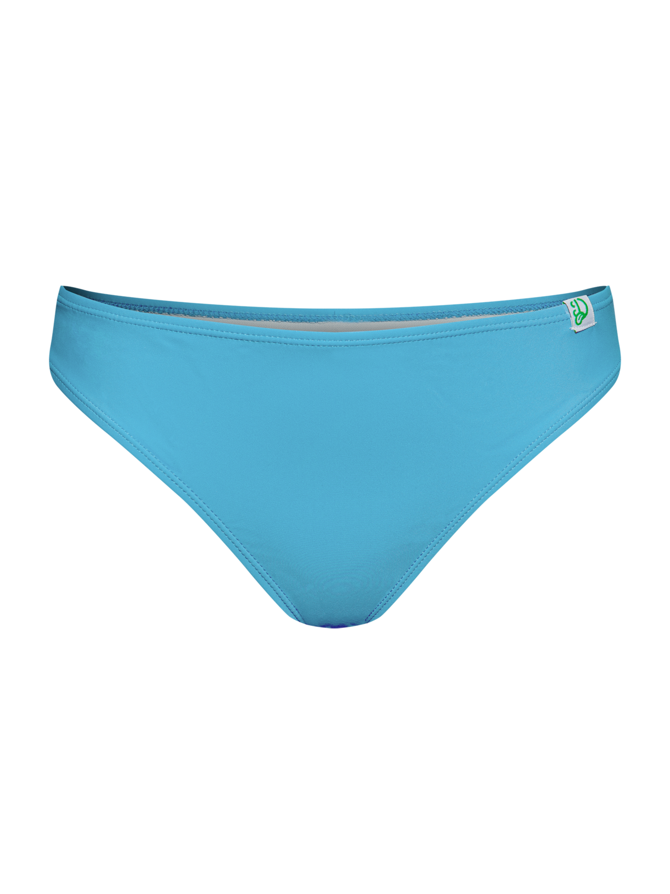 Bas De Bikini échancré Coupe Haute - Bleu Clair Brillant | Monki FR