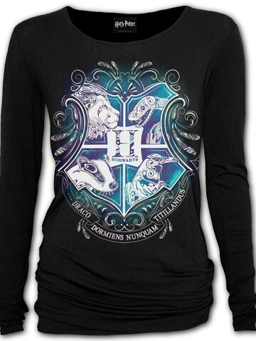 Lifestyle fotó Női hosszú ujjú felső Harry Potter Roxfort
