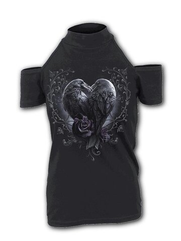 Kiárusítás Női nyitott vállú garbó Spiral Direct Holló szív