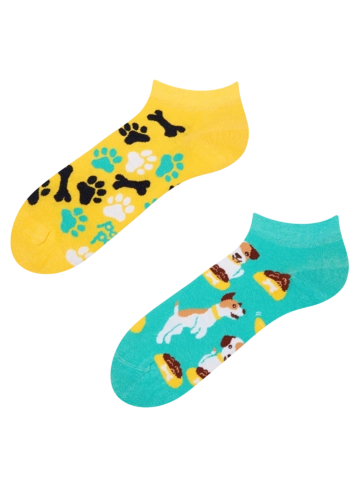 Pre dokonalý a originálny outfit Živahne kratke nogavice Veseli pes