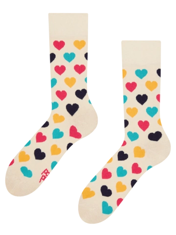 Obrázok produktu Chaussettes rigolotes Cœurs colorés