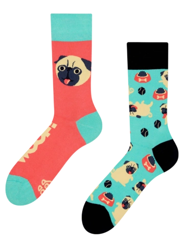 Hledáte originální a neobvyklý dárek? Obdarovaného zaručeně překvapí Veselé ponožky Mopslík