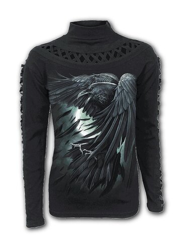 Lifestyle foto Dámsky rolák s dlhým rukávom Spiral Direct Útok vrany