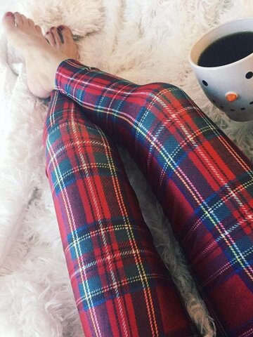 Výpredaj Дамски еластичен клин Тартан