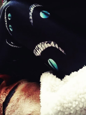 Výpredaj Дамски спортен еластичен клин Усмивка на котка