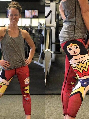 Tip na darček Дамски спортен еластичен клин Wonder Woman