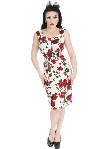 Foto Retró ceruzaruha Piros rózsák