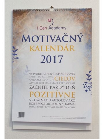 Obrázok produktu Nástenný motivačný kalendár 2017