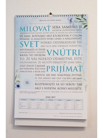 Výpredaj Nástenný motivačný kalendár 2017