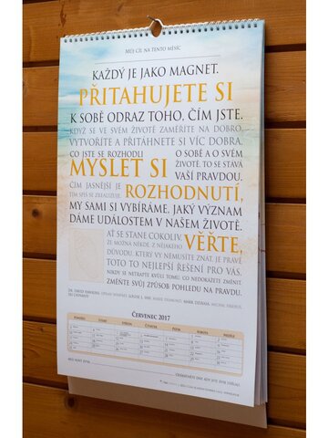 Výprodej Nástěnný motivační kalendář 2017