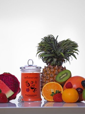 Tip na dárek Ovocní Exploze – svíčka s prstýnkem (800g)