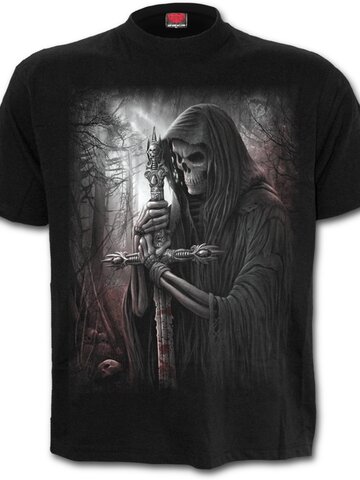 Hledáte originální a neobvyklý dárek? Obdarovaného zaručeně překvapí Tričko plus size Rytíř smrti