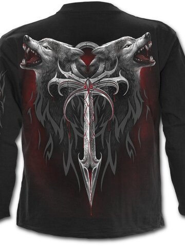 Výpredaj Dlhý rukáv Zúrivý vlk