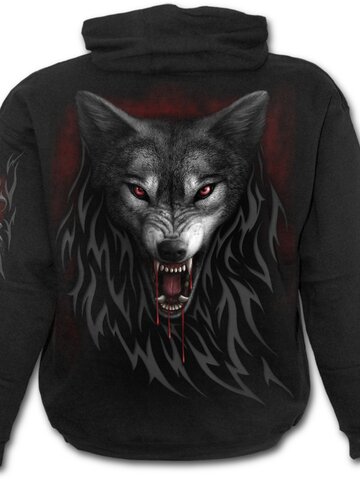 Sleva Mikina s kapucí Zuřivý vlk