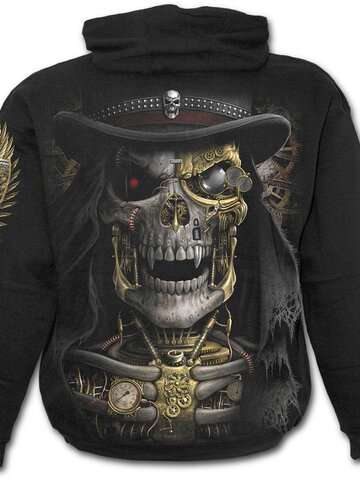 Foto Mikina s kapucí Punk kostlivec