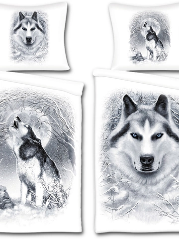 Výjimečný dárek od Dedoles Povlečení Bílý vlk