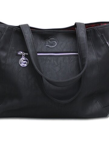 Foto Schultertasche Schwarz Königin des Todes 