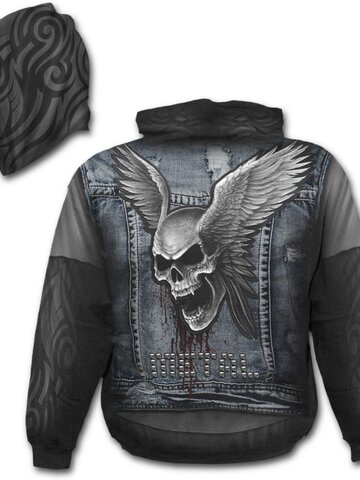 Výpredaj Mikina s kapucňou Riflová vesta