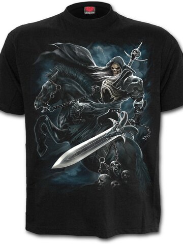 Lifestyle foto Tričko plus size Temný jazdec