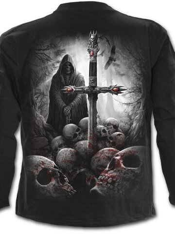 pro dokonalý a originální outfit Dlouhý rukáv Rytíř smrti